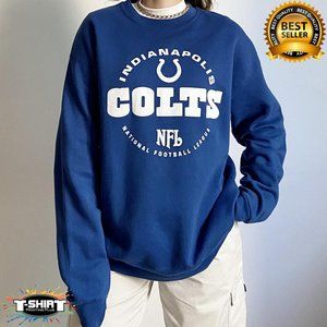 Vintage NFL Indianapolis Colts American Football Blue Unisex SweatShirt